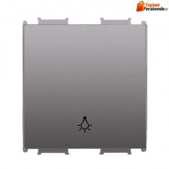 Viko Panasonic Thea Modüler Antrasit 2M Zil Anahtarı Düğme/Kapak 90883602-VNC